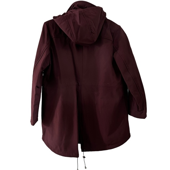 KENNETH COLE PLUS SIZE HOODED ANORAK RAIN JACKET - Picture 8 of 9